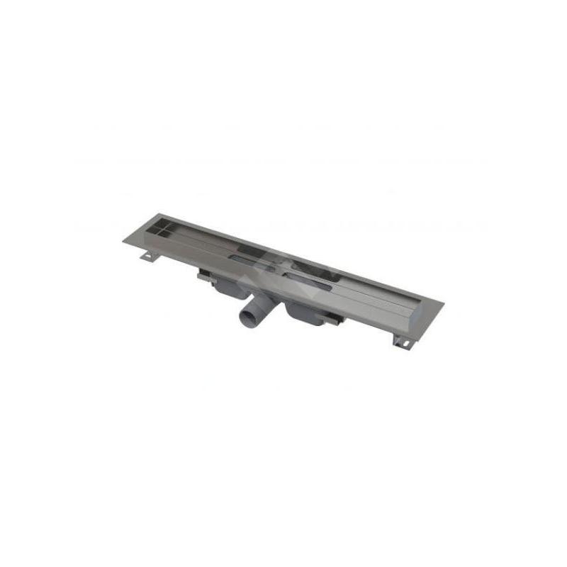 Alcadrain Douchegoten - Caniveau de douche Professional Low 1050 mm, avec rebord pour grille perforée, inox APZ106-1050