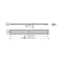 Alcadrain Douchegoten - Bac à douche Modulaire 750 mm, acier inoxydable APZ13-750 Alcadrain Douchegoten - Bac à douche Modulaire 750 mm, acier inoxydable APZ13-750