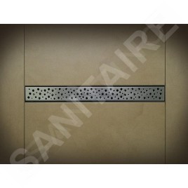 Alcadrain Grilles - Grille pour caniveau à douche linéaire 950 mm, inox mat BUBLE-950M