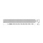 Alcadrain Grilles - Grille pour caniveau à douche linéaire 950 mm, inox mat LINE-950M Alcadrain Grilles - Grille pour caniveau à douche linéaire 950 mm, inox mat LINE-950M