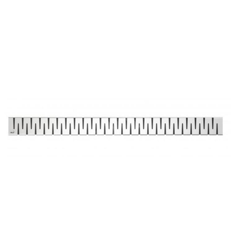 Alcadrain Grilles - Grille pour caniveau à douche d'angle 750 mm, inox mat ZIP-750M Alcadrain Grilles - Grille pour caniveau à douche d'angle 750 mm, inox mat ZIP-750M