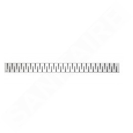Alcadrain Grilles - Grille pour caniveau de douche linéaire 850 mm, inox mat ZIP-850M