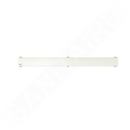 Alcadrain Grilles - Grille pour caniveau de douche 950 mm, verre/blanc GL1200-950