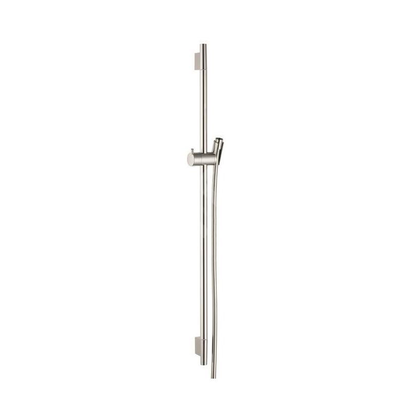 Hansgrohe Raindance - Barre de douche Unica'S Puro 900 mm, avec flexible de douche, nickel brossé 28631820 Hansgrohe Raindance - Barre de douche Unica'S Puro 900 mm, avec flexible de douche, nickel brossé 28631820