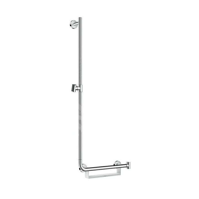 Hansgrohe Unica - Barre de douche 1.100 mm, gauche, blanc / chrome 26403400 Hansgrohe Unica - Barre de douche 1.100 mm, gauche, blanc / chrome 26403400