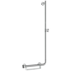Hansgrohe Unica - Barre de douche 1.100 mm, droite, blanc / chrome 26404400
