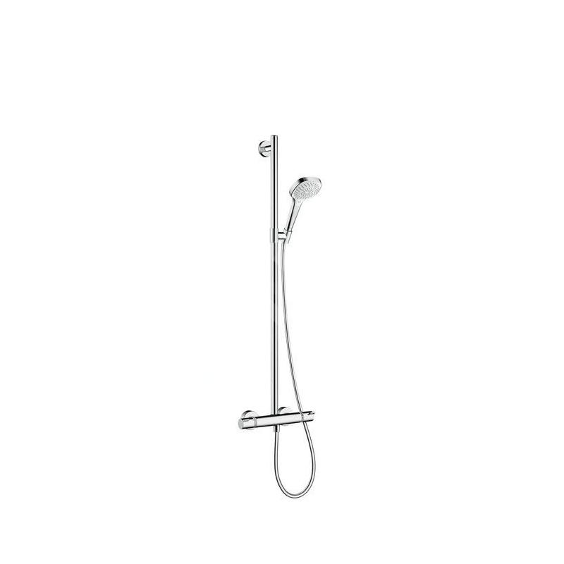 Hansgrohe Croma Select E - Set de douche SemiPipe Multi avec thermostat, blanc / chrome 27248400 Hansgrohe Croma Select E - Set de douche SemiPipe Multi avec thermostat, blanc / chrome 27248400
