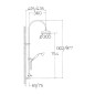 Sapho Vanity - Colonne de douche 200 sans robinetterie, chrome SET061 Sapho Vanity - Colonne de douche 200 sans robinetterie, chrome SET061
