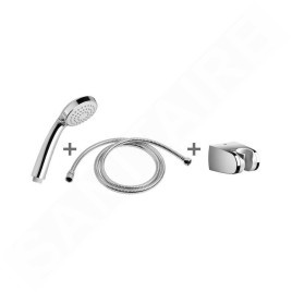 Jika Rio - Set de pommeau de douche, support et flexible, 1,7 m, inox H3651R00041001