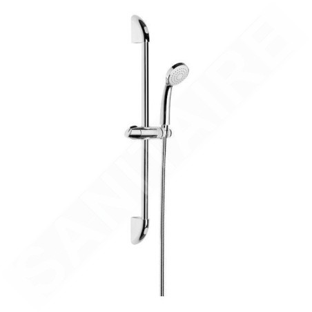 Jika Rio - Set pommeau de douche, barre de 600 mm et flexible de 1,7 m, inox/chrome H3651R00043711