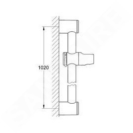 Grohe Relexa - Barre de douche 1.000 mm, chrome 28621000