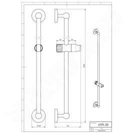 Novaservis Sets de douche - Barre de douche 1050 mm, chromée 6119,0