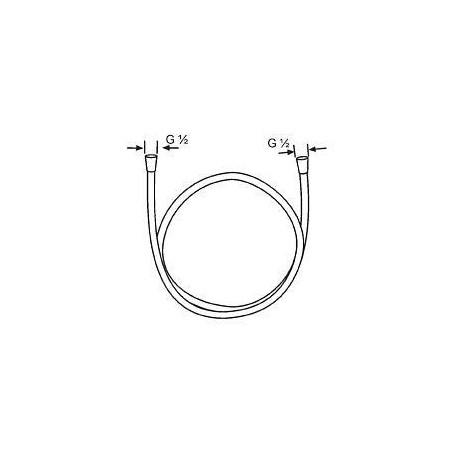 Kludi Flexibles de douche - Logoflex flexible de douche, chrome 6105705-00