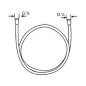 Kludi Flexibles de douche - Logoflex flexible de douche, chrome 6105705-00