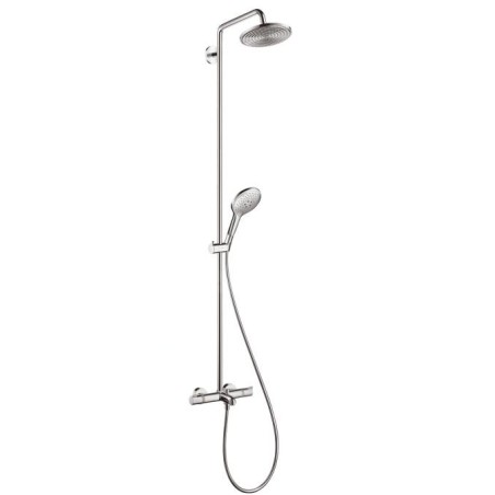Hansgrohe Raindance Select - Mitigeur de baignoire thermostatique S 240 Showerpipe avec accessoires, chrome 27117000