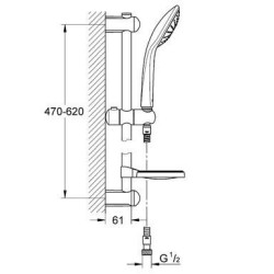 Grohe Euphoria - Set de douche Mono, chrome 27266001