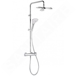 Kludi Fizz - Set de douche Dual Shower System, avec thermostat, chrome 6709605-00
