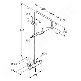 Kludi Fizz - Set de douche Dual Shower System, avec thermostat, chrome 6709605-00
