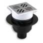 Novaservis Accessoires - Fond de siphon de sol, 105 x 105/50 mm, acier inoxydable 451,0