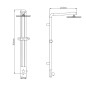 Aqualine Tour - Ensemble de douche, chromé SL030