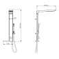Aqualine Rome - Set de douche, aluminium SL760