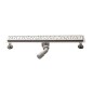 Aqualine Canniveaux - Bac en acier inoxydable avec grille de couverture 900x110x90 mm NO3190