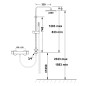 Sapho Airtech - Colonne de douche 200, pour raccord au robinet, chrome 990E