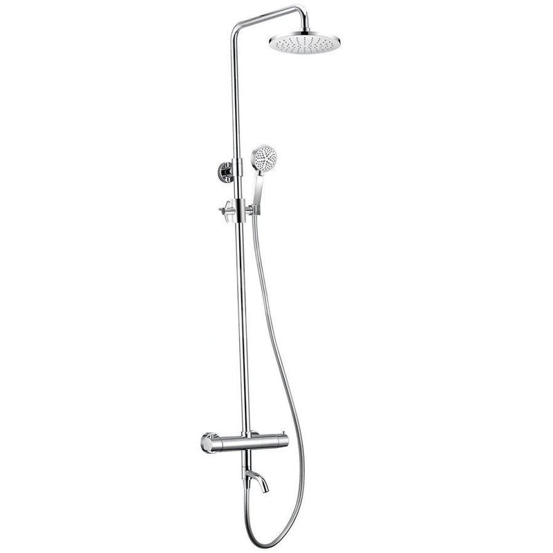 Sapho Kimura - Mitigeur thermostatique de baignoire avec accessoires, chrome KU500 Sapho Kimura - Mitigeur thermostatique de baignoire avec accessoires, chrome KU500