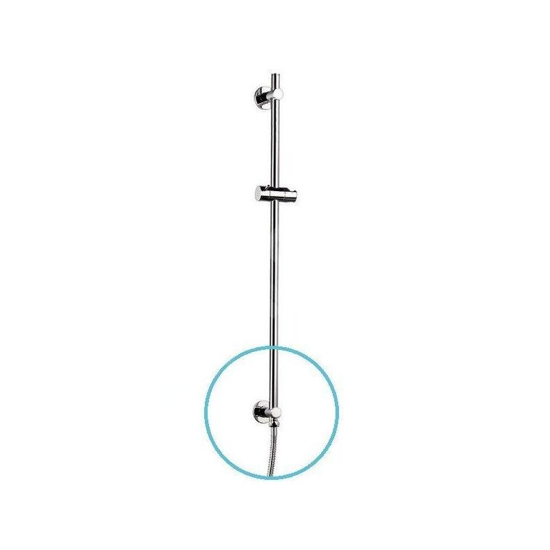 Sapho Luka - Barre de douche DANIELA, 700 mm, avec écoulement, chrome 1202-08