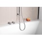 Sapho Luka - Barre de douche DANIELA, 700 mm, avec écoulement, chrome 1202-08