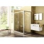 Ravak Douches - Barre de douche avec support coulissant 972.00, 600 mm, chromé X07P012