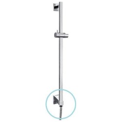 Sapho Nancy - Barre de douche 600 mm, sortie d’eau, chrome 1202-04