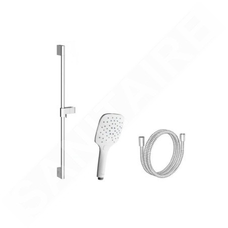 Ravak Douches - Ensemble de douche Air 921.00, tige et flexible, 3 jets, chrome X07S002