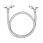 Kludi Flexibles de douche - Flexible de douche Suparaflex, blanc/chrome 6107191-00