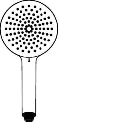 Hansa Viva - Pommeau de douche, 3 jets, chrome 44340100