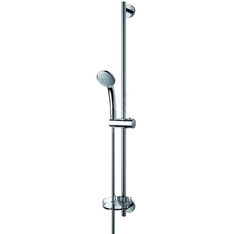 Ideal Standard Idealrain - Ensemble de douchette à main, 3 jets, barre et flexible, chrome B9504AA