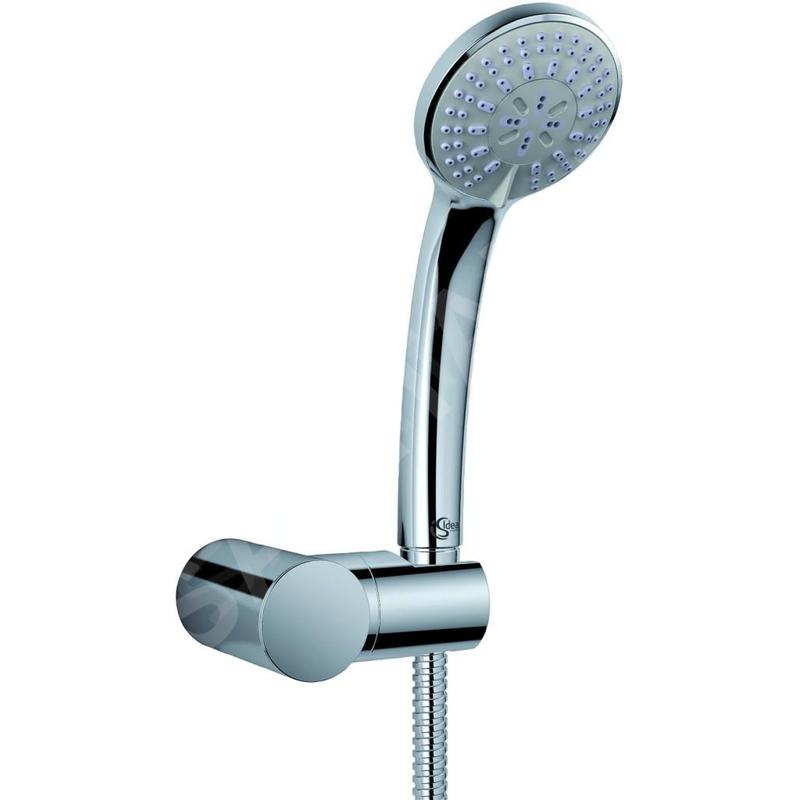 Ideal Standard Idealrain - Ensemble de douchette à main, 3 jets, support et flexible, chrome B9507AA