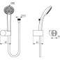 Ideal Standard Idealrain - Ensemble de douchette à main, 3 jets, support et flexible, chrome B9507AA