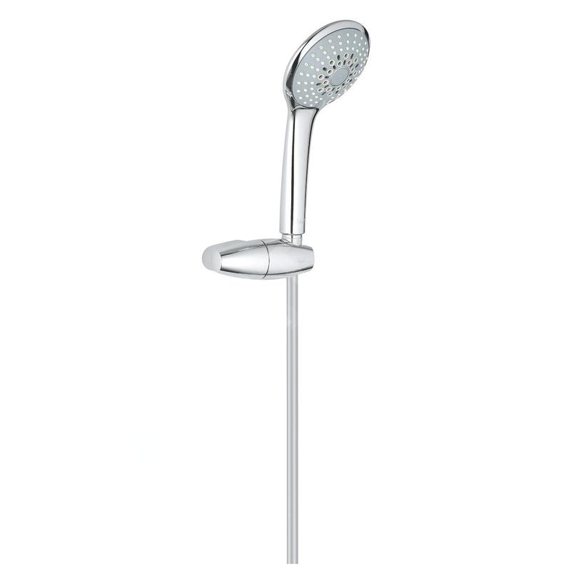 Grohe Euphoria - Set de pommeau de douche Champagne 110, support et flexible, 3 jets, chrome 27355000