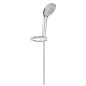 Grohe Euphoria - Set de pommeau de douche Champagne 110, support et flexible, 3 jets, chrome 27355000