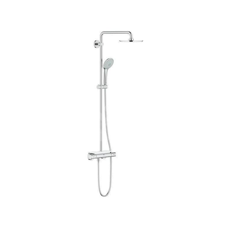 Grohe Euphoria - Set de douche XXL Système 210 avec thermostat mural, chrome 26363000 Grohe Euphoria - Set de douche XXL Système 210 avec thermostat mural, chrome 26363000
