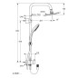 Ideal Standard Idealrain - Set de douche 200, pour une combinaison avec mitigeur mural, chrome A5691AA