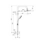Ideal Standard Idealrain - Set de douche 200, pour une combinaison avec mitigeur encastré, chrome A5689AA