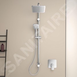 Ideal Standard Idealrain Cube - Set de douche 200, pour une combinaison avec mitigeur encastré, chrome A5834AA