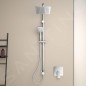 Ideal Standard Idealrain Cube - Set de douche 200, pour une combinaison avec mitigeur encastré, chrome A5834AA