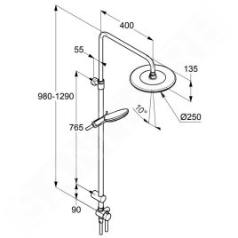 Kludi Freshline - Set de douche Dual Shower System, chrome 6709005-00
