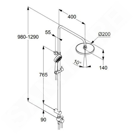 Kludi Logo - Set de douche Dual Shower System, chrome 6809105-00