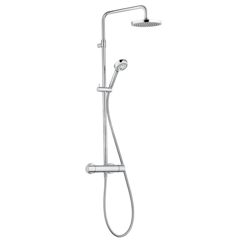 Kludi Logo - Set de douche Dual Shower System avec thermostat, 200 mm, chrome 6809205-00