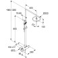 Kludi Logo - Set de douche Dual Shower System avec thermostat, 200 mm, chrome 6809205-00