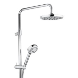 Kludi Logo - Set de douche Dual Shower System avec thermostat, 200 mm, chrome 6809205-00